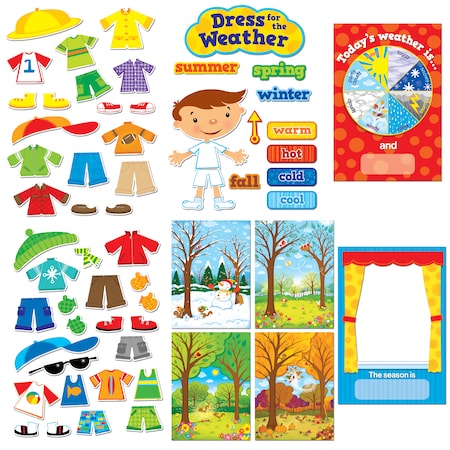Creative Teaching Press Dress for the Weather Bulletin Board Set 1640